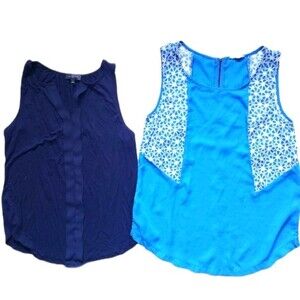 SMALL • BLUE Summer Top Bundle x2